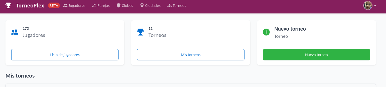 Dashboard admin