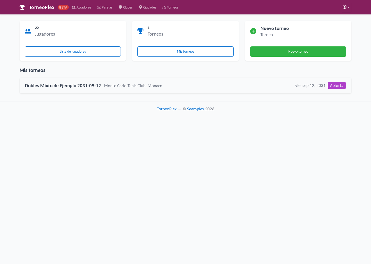 Dashboard admin