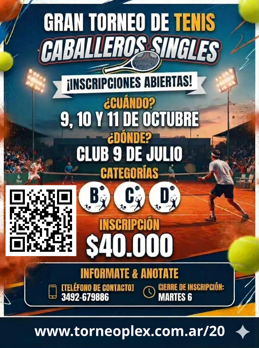 Flyer del torneo